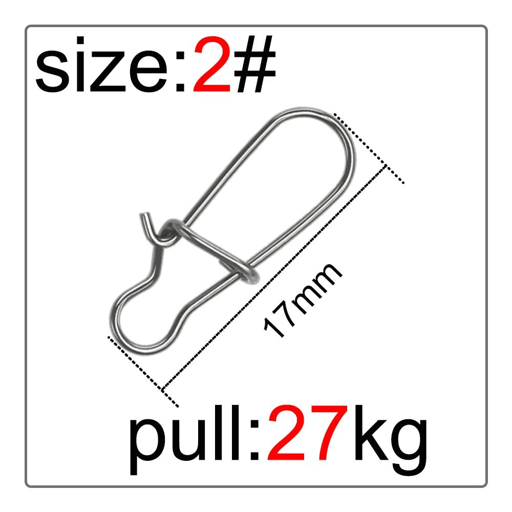 Fishing Supplies & Equipment, Swivel Connector  (50 Pieces/Set)