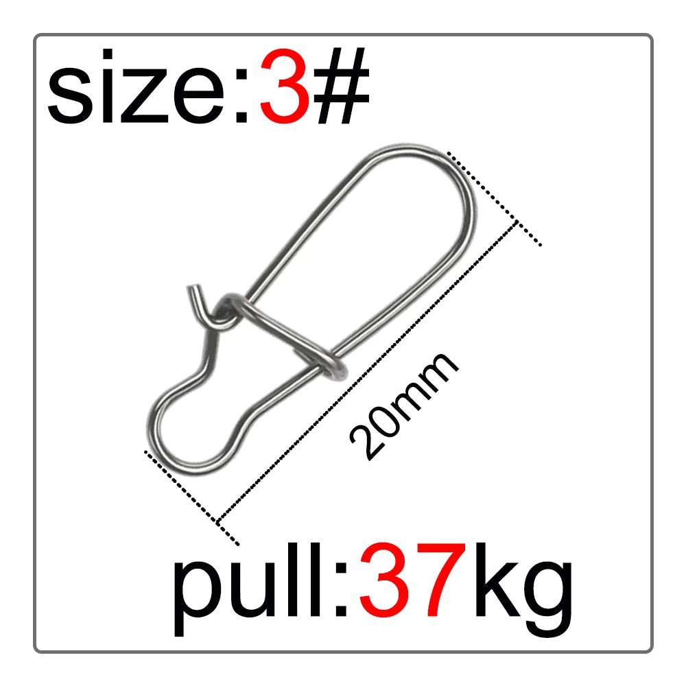 Fishing Supplies & Equipment, Swivel Connector  (50 Pieces/Set)