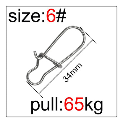 Fishing Supplies & Equipment, Swivel Connector  (50 Pieces/Set)