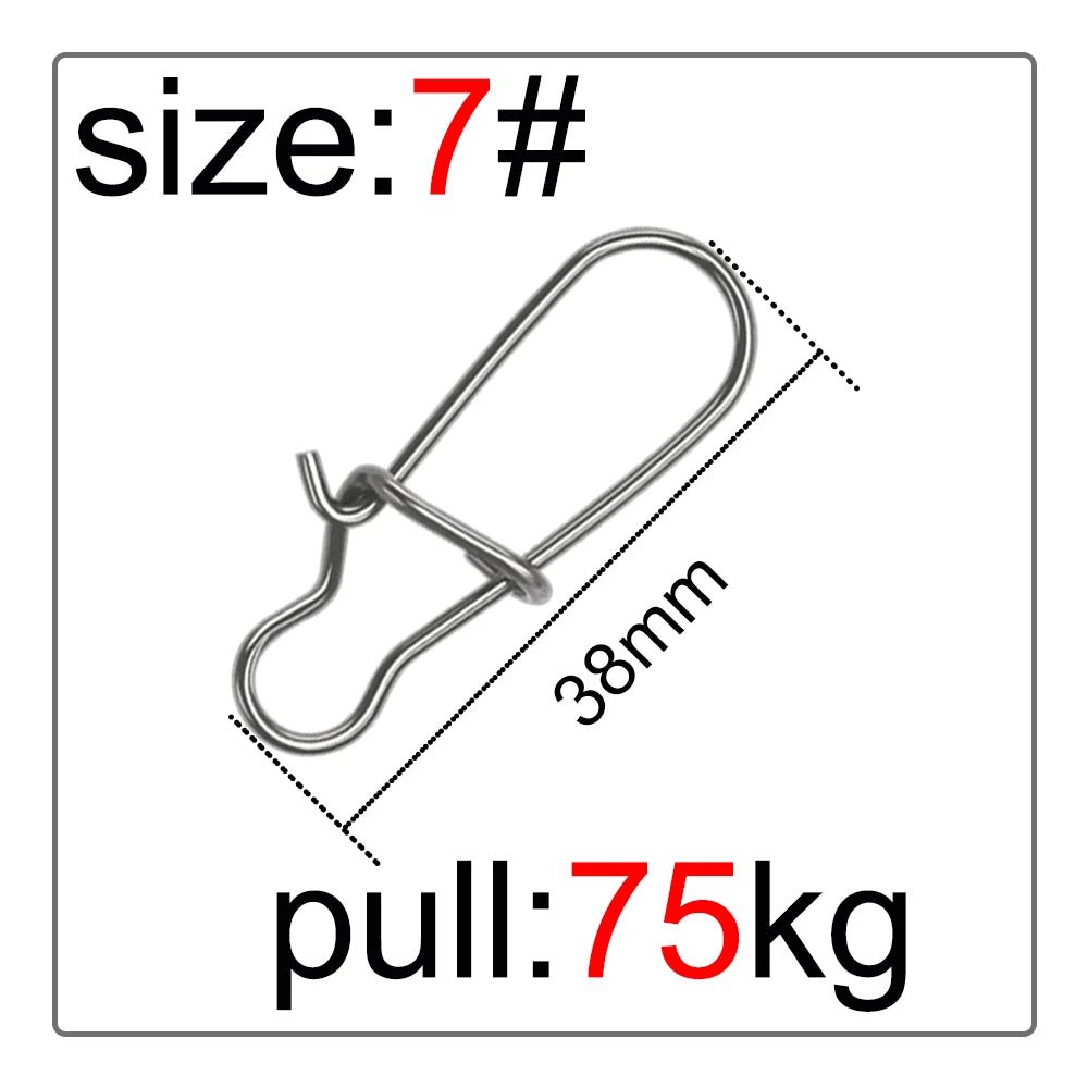 Fishing Supplies & Equipment, Swivel Connector  (50 Pieces/Set)