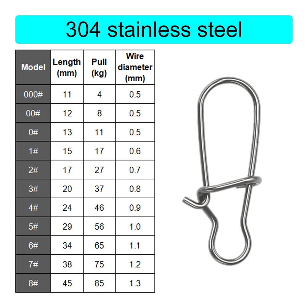 Fishing Supplies & Equipment, Swivel Connector  (50 Pieces/Set)