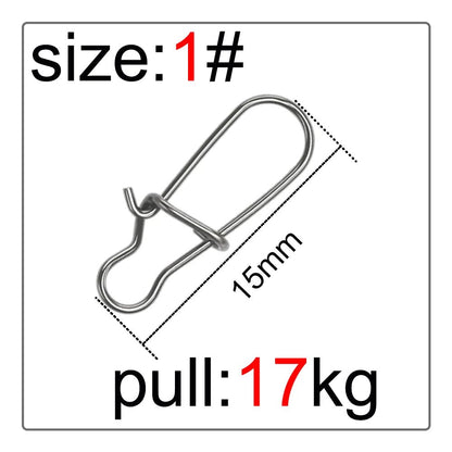 Fishing Supplies & Equipment, Swivel Connector  (50 Pieces/Set)
