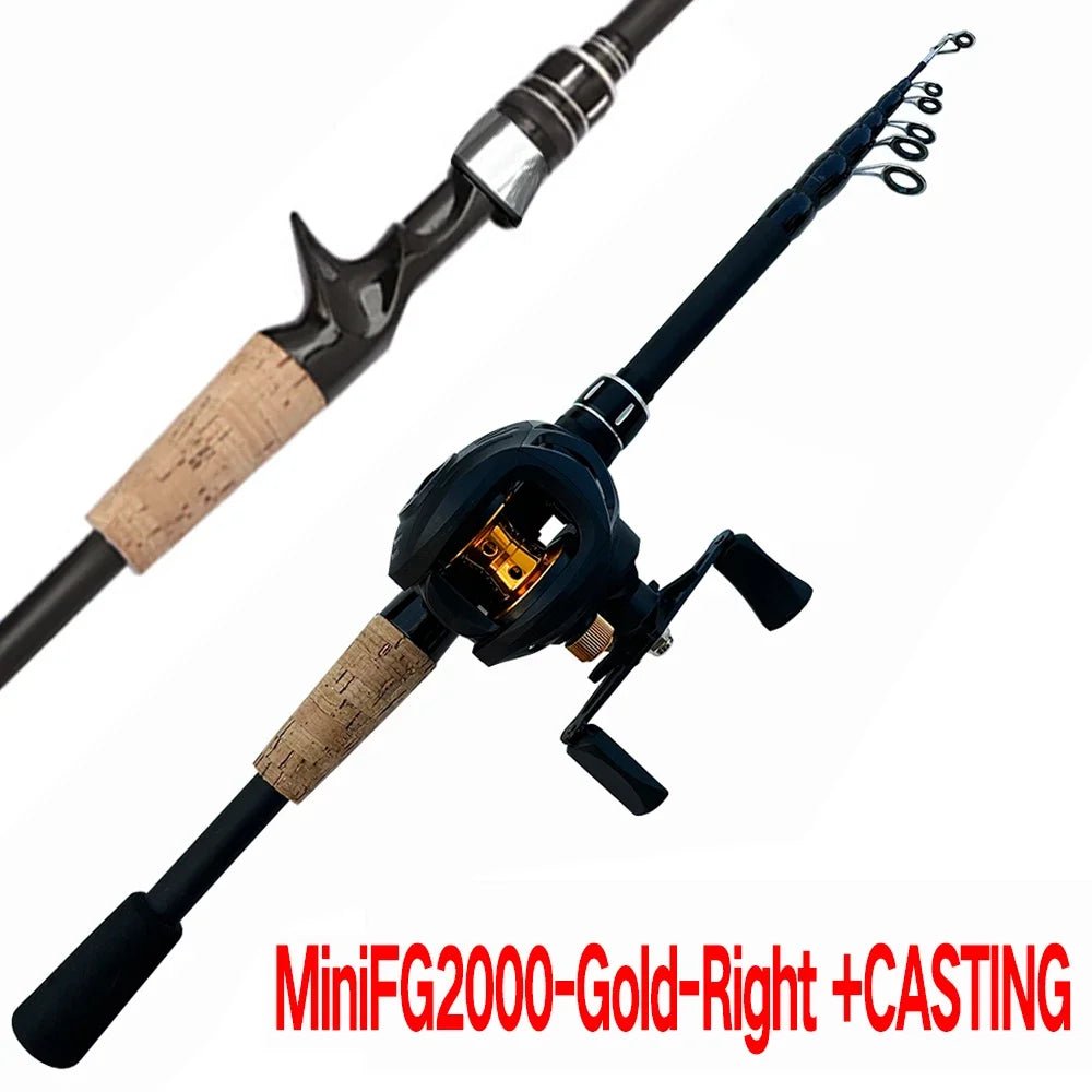 Fishing Supplies & Equipment, Telescopic Rod and Reel Combo Set