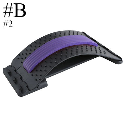 Fitness Back Stretcher Massage Black Purple Colour at level 2