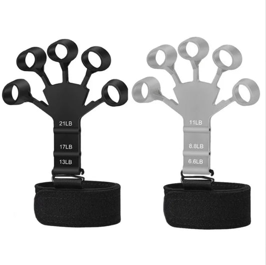 Fitness Silicone Hand Grip trainer 2 colours shown Grey and Black