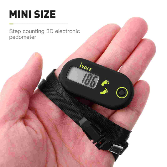 Fitness Sport Digital Portable Run Step Pedometer in a man hand