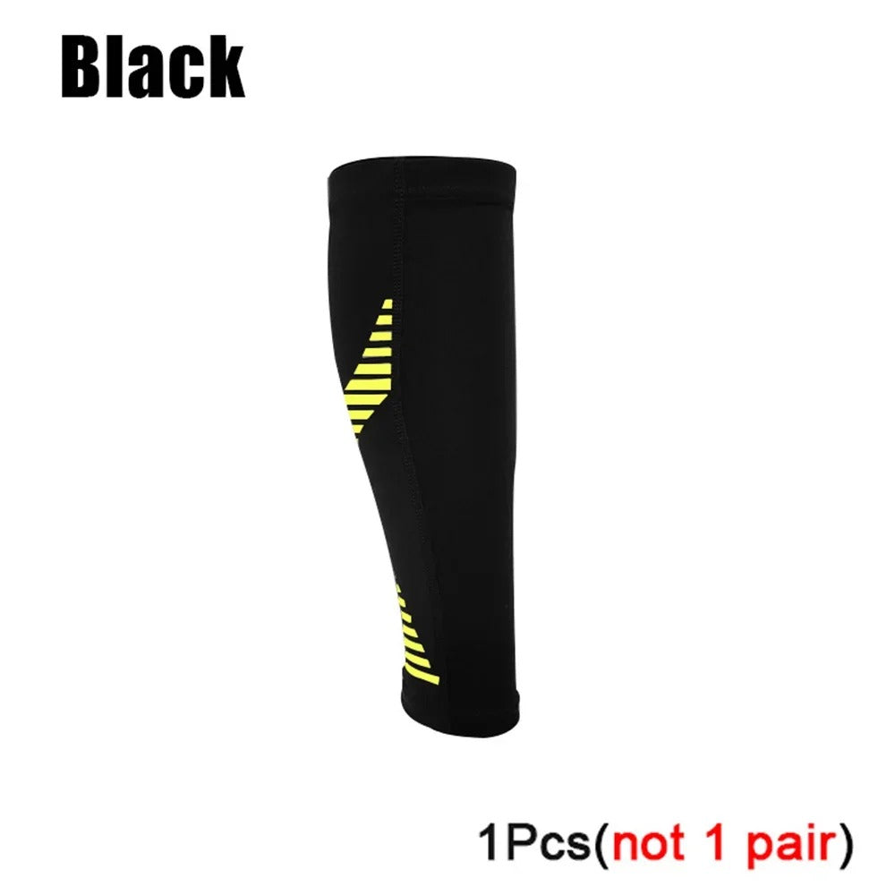 Fitness Unisex Compression Sleeves 20-30 mm Hg Running Leg Socks Black Colour