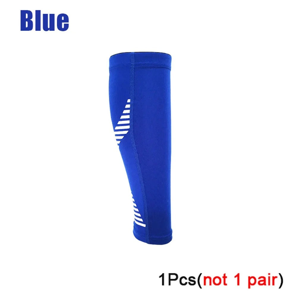 Fitness Unisex Compression Sleeves 20-30 mm Hg Running Leg Socks Blue Colour