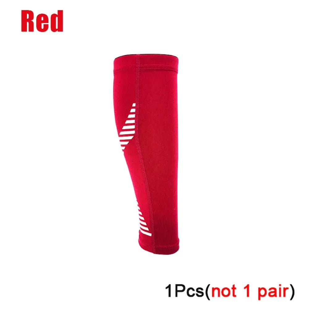 Fitness Unisex Compression Sleeves 20-30 mm Hg Running Leg Socks Red Colour