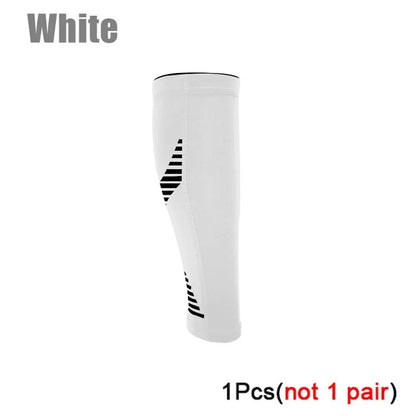 Fitness Unisex Compression Sleeves 20-30 mm Hg Running Leg Socks White Colour