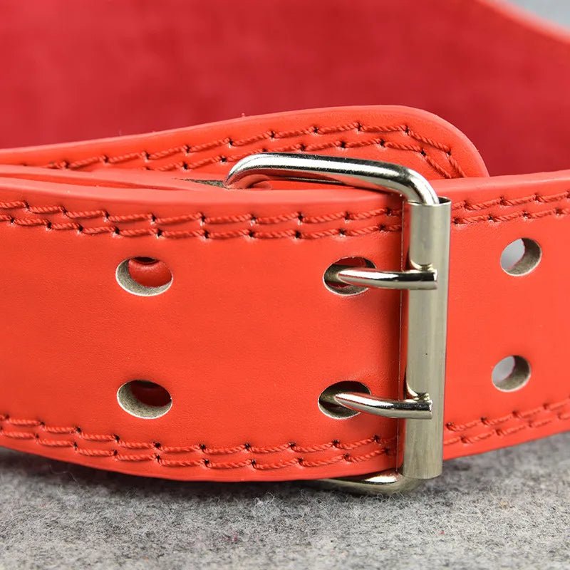 Fitness Weightlifting Faux Leather Waist Brace Belt Details