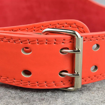 Fitness Weightlifting Faux Leather Waist Brace Belt Details