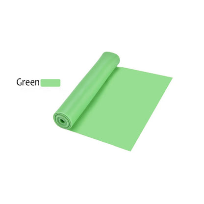 Fitness Yoga Sport Resistance Bands training home exercises Green Colour Band shown