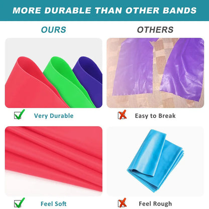 Fitness Yoga Sport Resistance Bands training home exercises More durable and very softer than other bands 