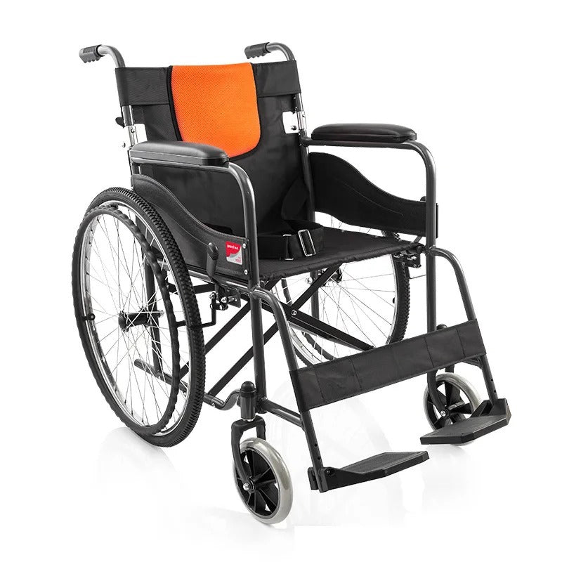 Foldable Wheelchair for Elderly and Disabled – Portable Lightweight - Aluminium -Model C