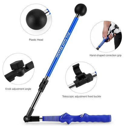 Golf Supplies & Equipment Golf Swing Trainer Adjustable Professional Grand Master Picture show all details of the Blue Colour trainer tool