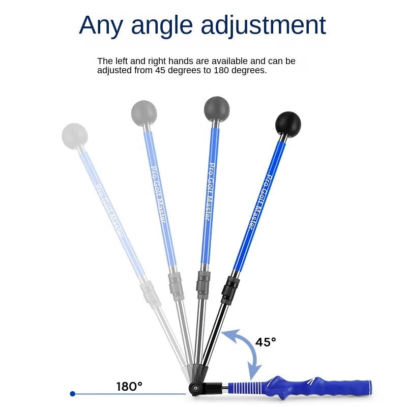 Golf Supplies & Equipment Golf Swing Trainer Adjustable Professional Grand Master Picture show one Blue Colour trainer tool that can change from 45 degree to 180 angle adjustment