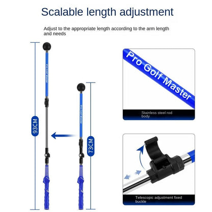 Golf Supplies & Equipment Golf Swing Trainer Adjustable PGM Picture show Scalable Length adjustment and details of the clip