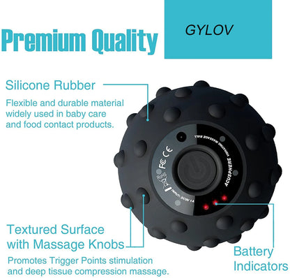 Gym Fitness accessories 4 Speed High Intensity Vibrating Massage Ball