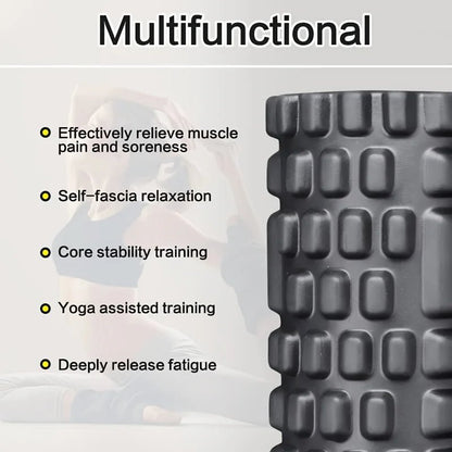 Gym Fitness accessories Foam Roller, EVA Muscle Roller -Yoga Pilates Back Therapy 30 X 8 cm Multifunctional