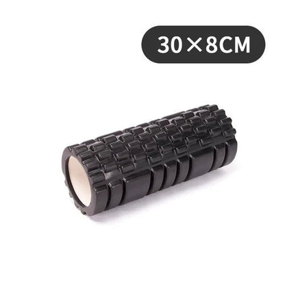 Gym Fitness accessories Foam Roller, EVA Muscle Roller -Yoga Pilates Back Therapy 30 X 8 cm Black Colour Roller and Sizes Shown 