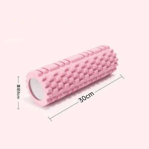 Gym Fitness accessories Foam Roller, EVA Muscle Roller -Yoga Pilates Back Therapy 30 X 8 cm Pink Colour