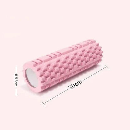 Gym Fitness accessories Foam Roller, EVA Muscle Roller -Yoga Pilates Back Therapy 30 X 8 cm Pink Colour