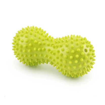 Gym Fitness acessories Double Peanut Foot Massage Roller Ball Yellow Colour