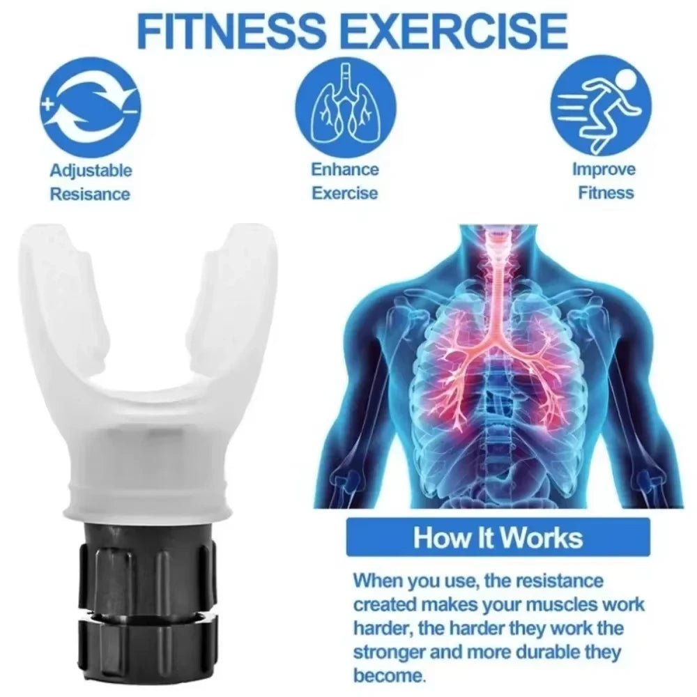 Gym Fitness accessories Portable Breathing Exercise For Lungs