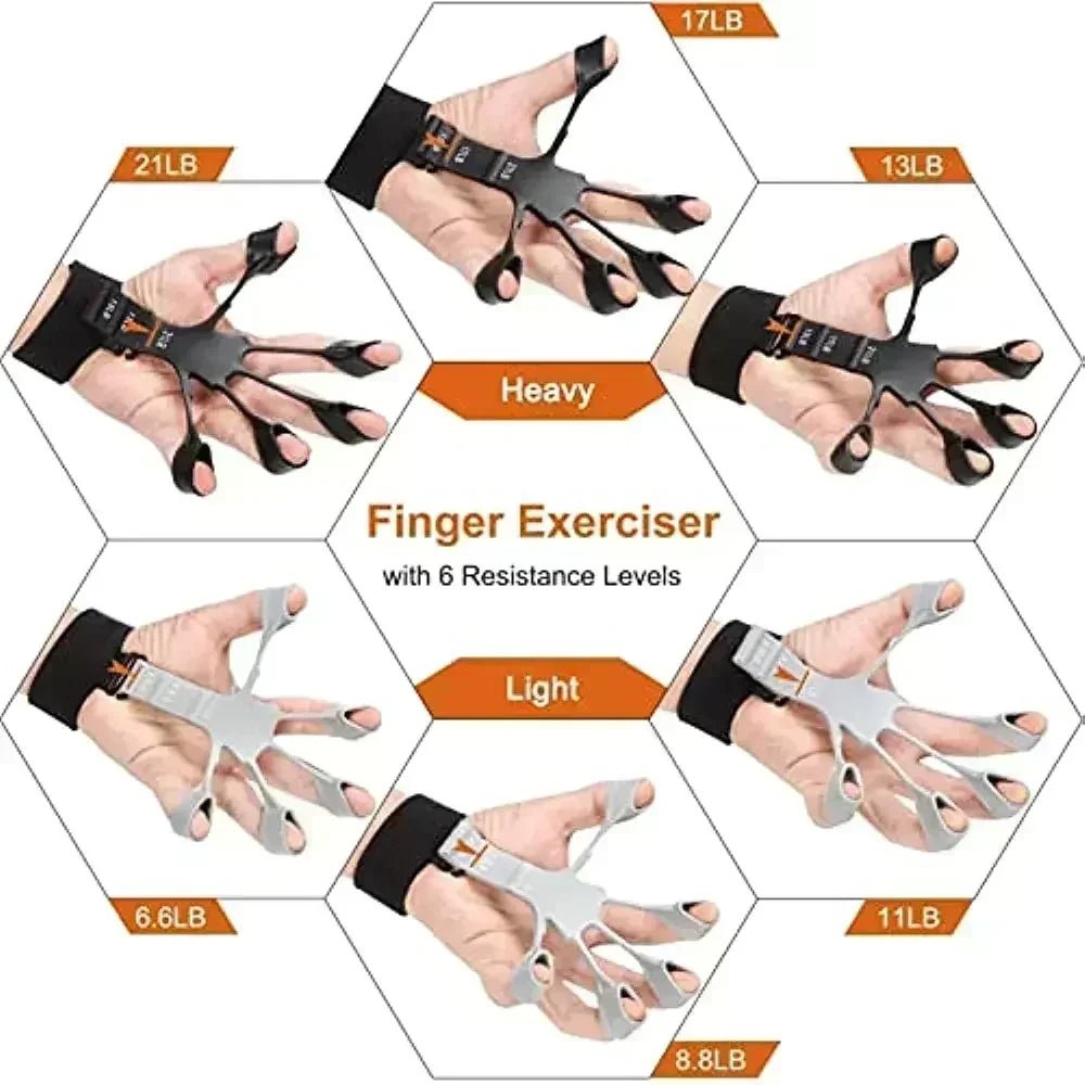 Gym Fitness Accessories Silicone Grip Fingers Training
