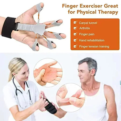 Gym Fitness Accessories Silicone Grip Fingers Training