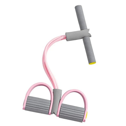 Gym Fitness acessories Resistance Bands 4-Tube Yoga Pedal Puller