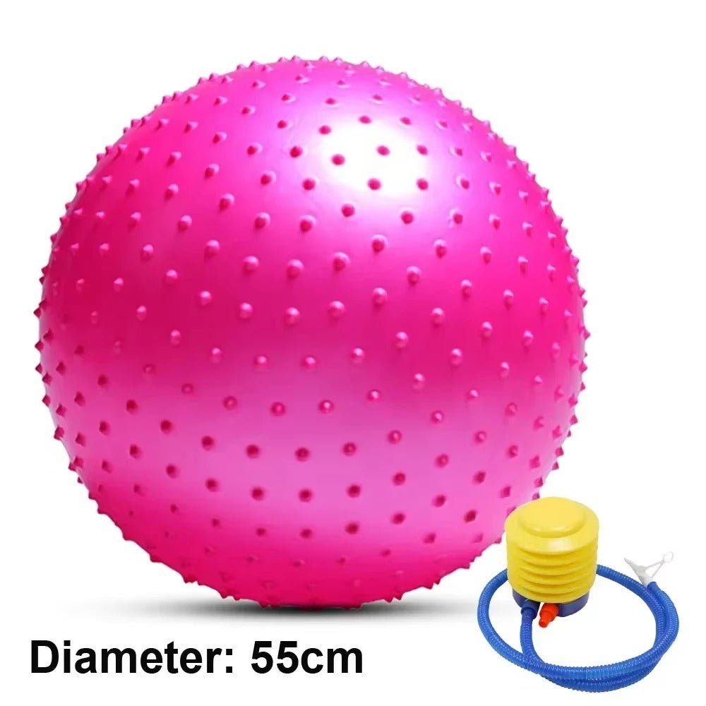 Gym Fitness Yoga Ball - Size: 55 cm Pink Colour