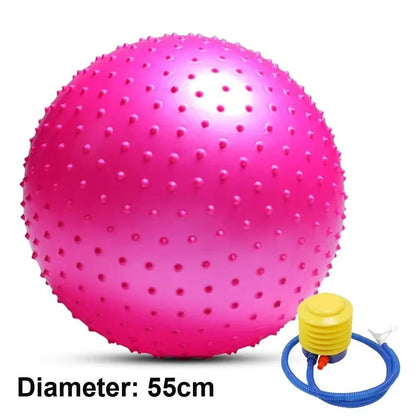 Gym Fitness Yoga Ball - Size: 55 cm Pink Colour