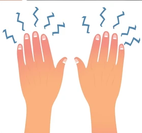 Personal Health Care, Image of two open hands with lightning coming out of them, Blog: How to prevent or relief paresthesia