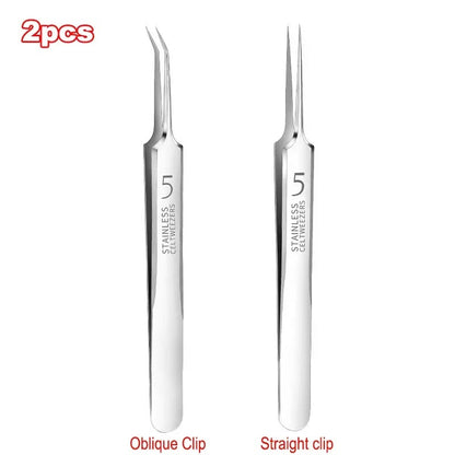 Health care products Acne Blackhead Remover Needle Stainless-Steel anti-allergic tweezers material 2 pieces set offer