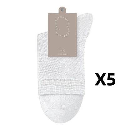 Health care products Antibiosis Socks for Men (96% Pure Cotton,5 Pairs) white colour socks 5 pairs offers