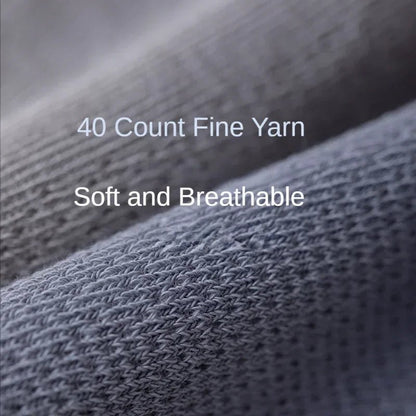 Health care products Antibiosis Socks for Men (96% Pure Cotton,5 Pairs) 40 Count Fine Yarn Soft and Breathable