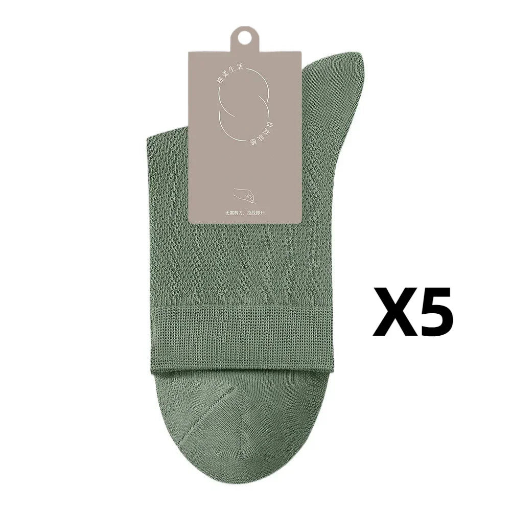 Health care products Antibiosis Socks for Men (96% Pure Cotton,5 Pairs) light green colour socks 5 pairs offers