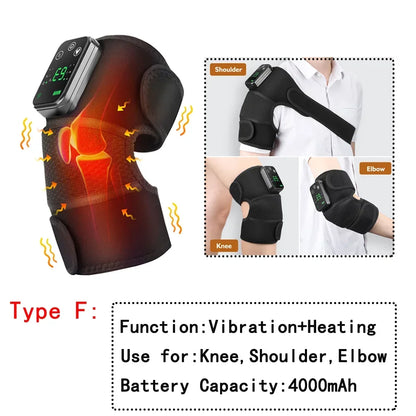 Health care products Heated Vibration knee Massager Function : Vibration + Heating Use for Knee, Shoulder, Elbow Battery Capacity 4000 m Ah