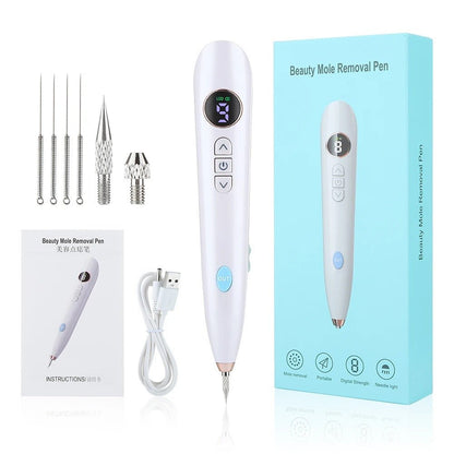 Health care products Professional Mole-Tag Removal Pen all items included show with USB Cable but NO BOX offers White Colour