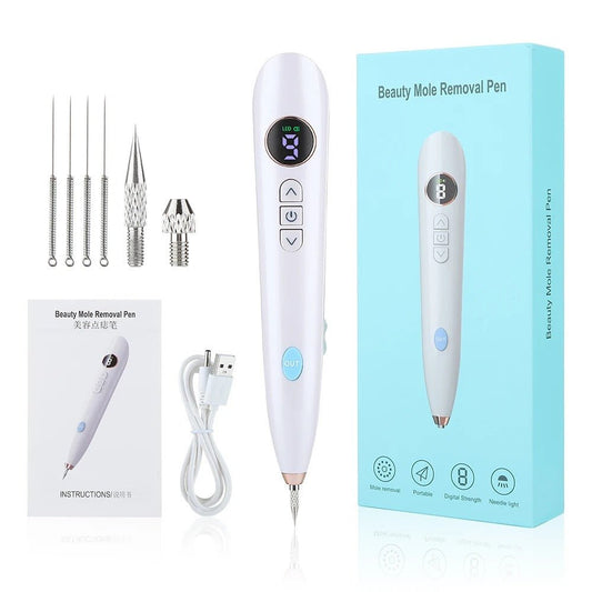 Health care products Professional Mole-Tag Removal Pen all items included show with USB Cable but NO BOX offers White Colour