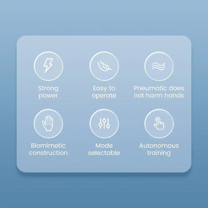 Health care products Robot Gloves Portable Rehabilitation control button shown 6 ways to operate