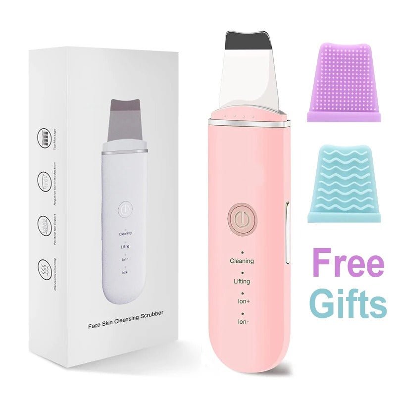 Health care products Ultrasonic Skin Vibration Blackhead Remover Pink Colour with Box Offers + Free Gifts