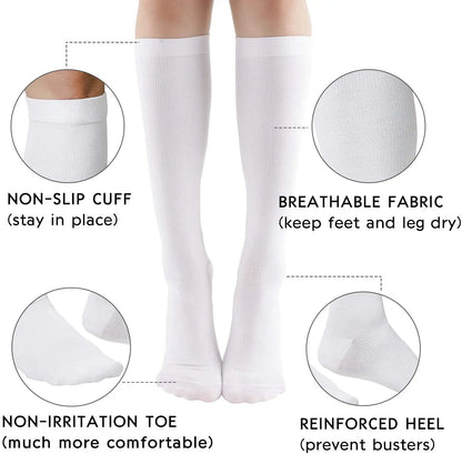 Compression Socks Unisex (3 Pairs/Lot)