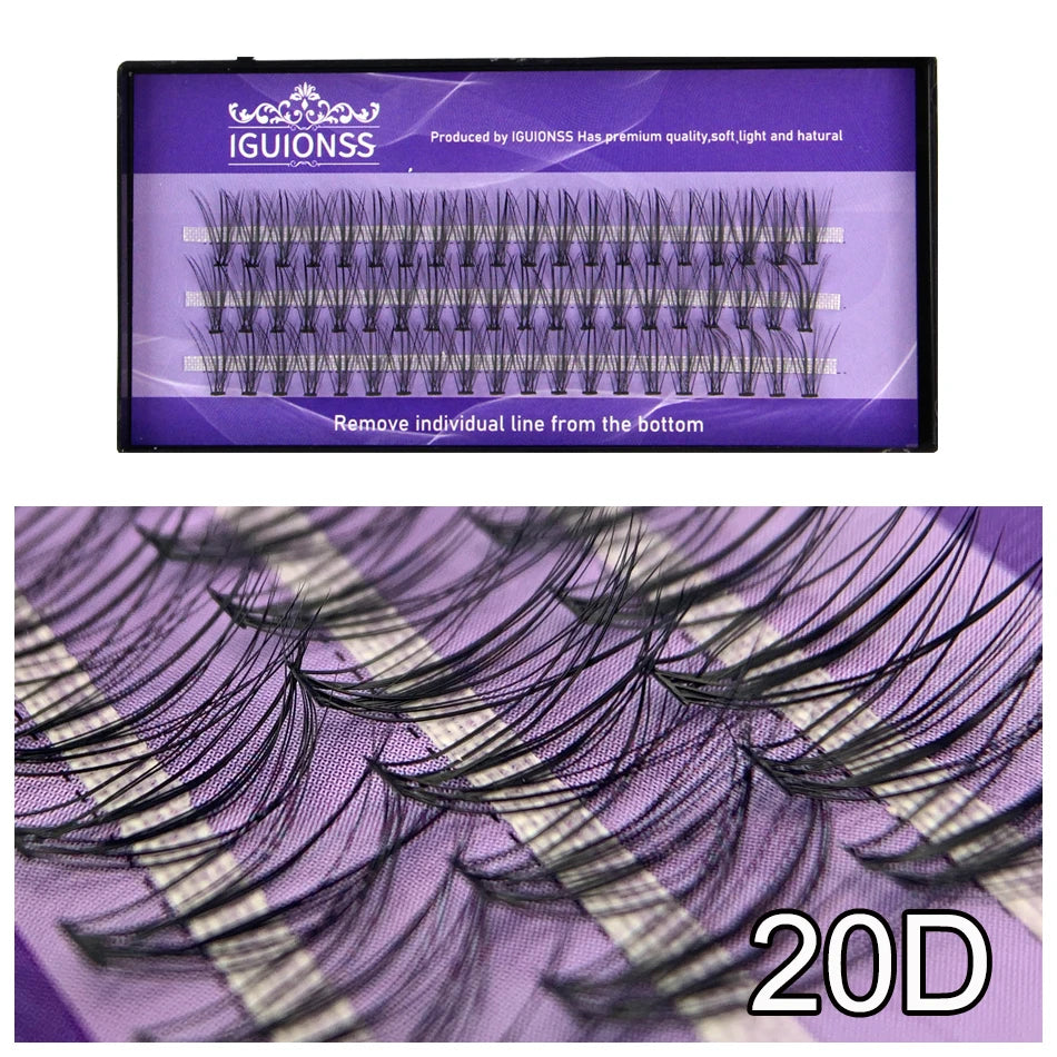 Jem Wellness Collection Eyelash Extension Make up Super Cluster 60 pieces offers shown 20 D Offers