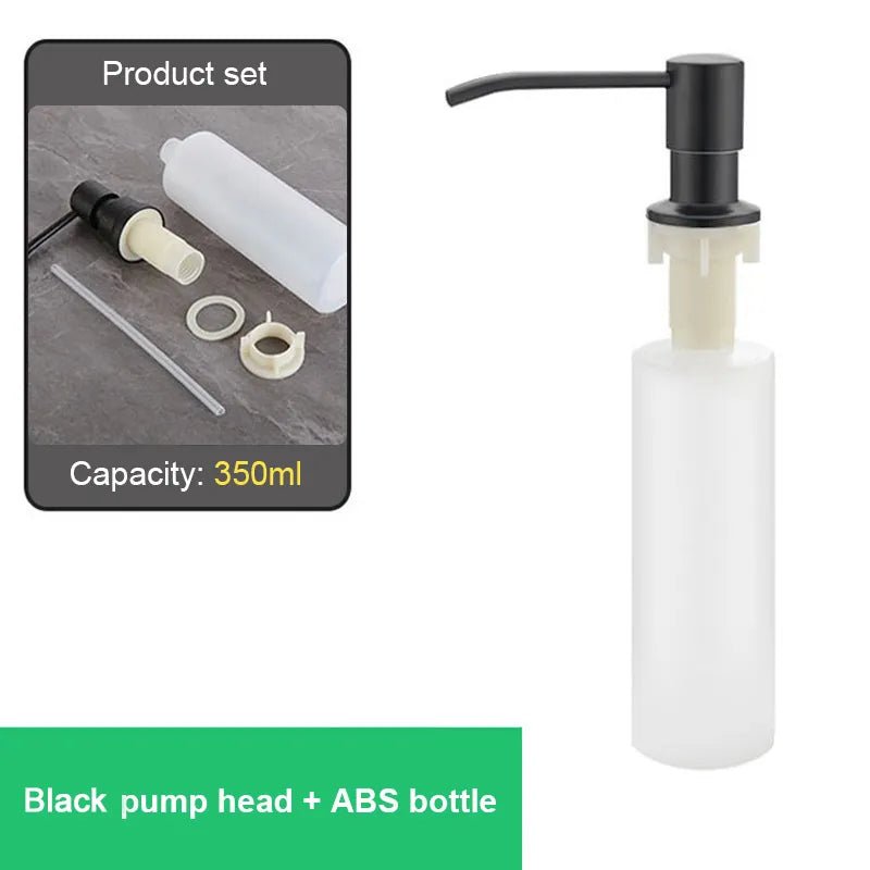 Jem Wellness Collection Kitchen Sink Liquid Soap Dispenser Pump Stainless Steel 500 ML