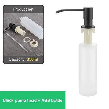Jem Wellness Collection Kitchen Sink Liquid Soap Dispenser Pump Stainless Steel 500 ML