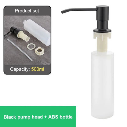 Jem Wellness Collection Kitchen Sink Liquid Soap Dispenser Pump Stainless Steel 500 ML