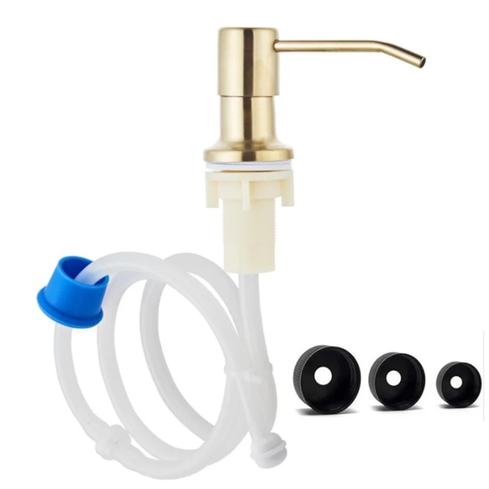 Jem Wellness Collection Kitchen Sink Liquid Soap Dispenser Pump Stainless Steel 500 ML